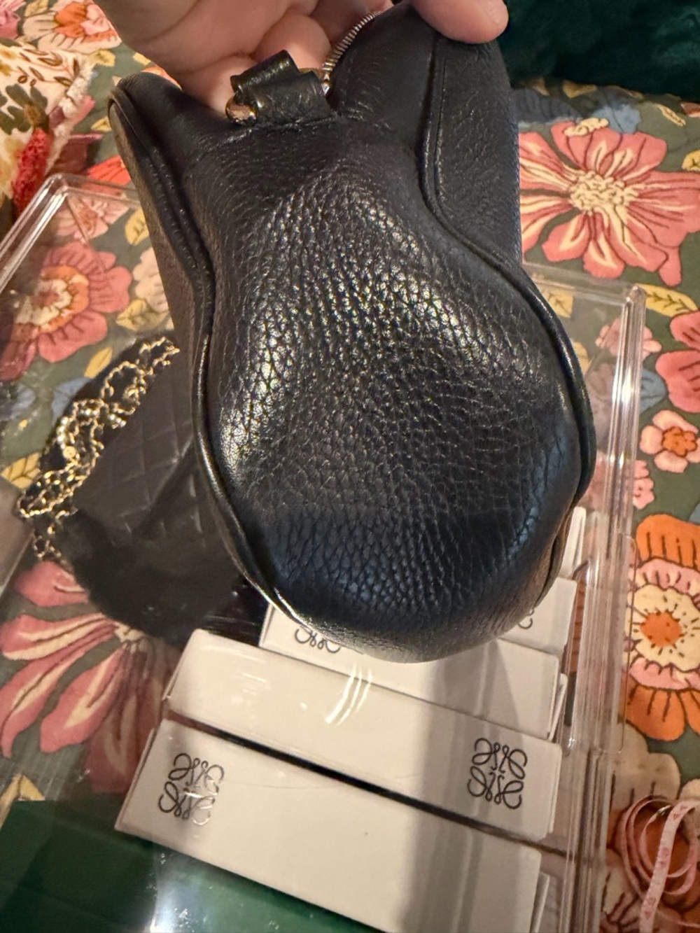 Authentic Gucci Black Pebble Leather Disco Soho Crossbody Bag - Picture 6 of 16